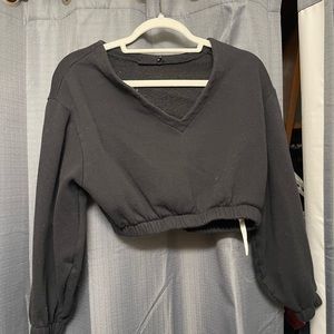 Cropped sweatshirt